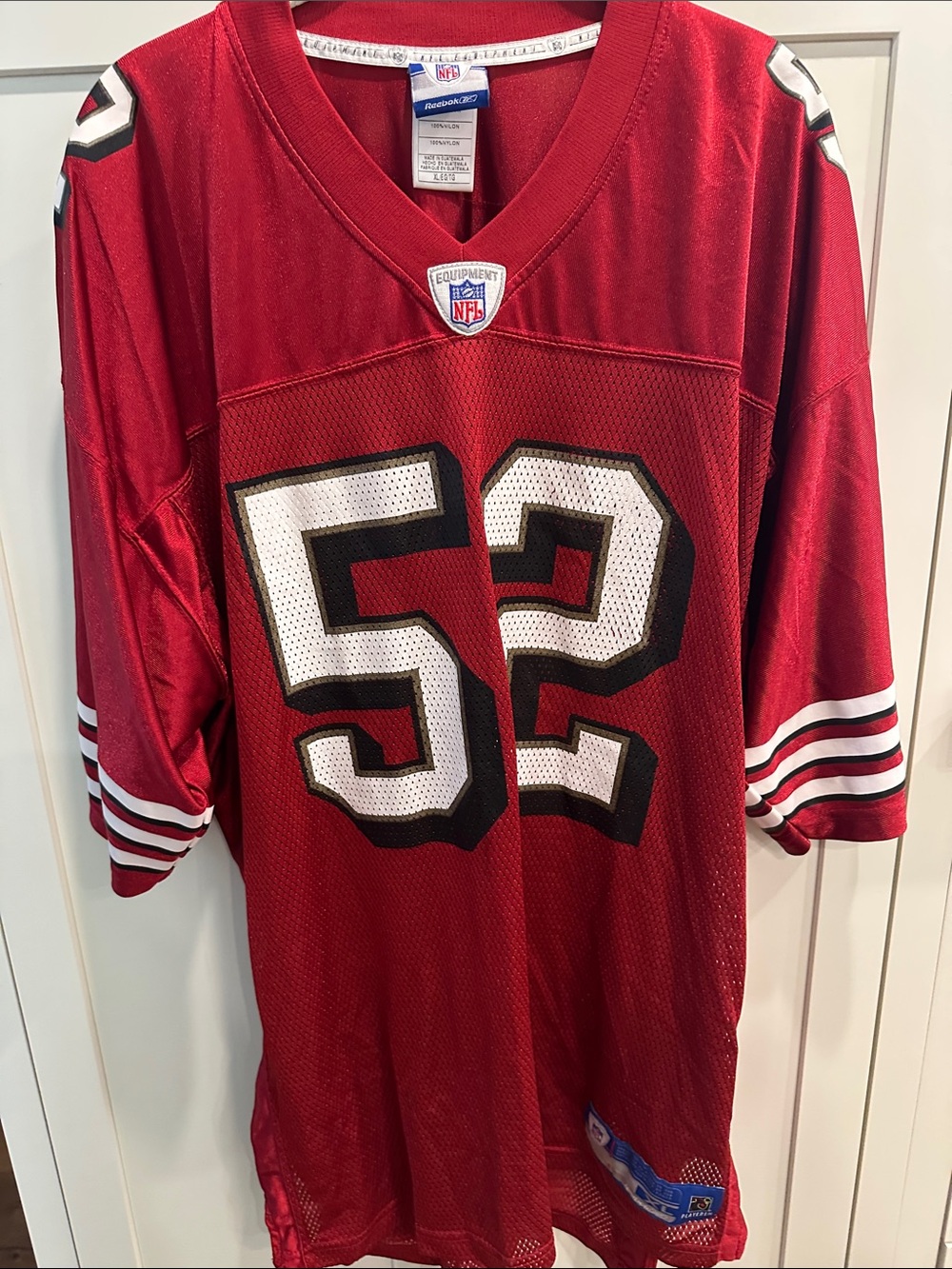 Reebok Men's Red NFL #52 Football Jersey with White/Black Accents